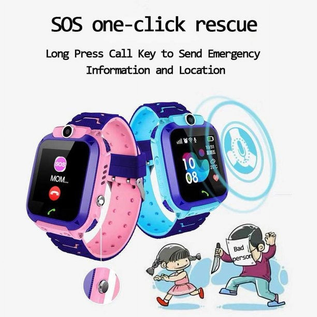 Kids Smart Watch with GPS Tracker, SOS, and Waterproof Design