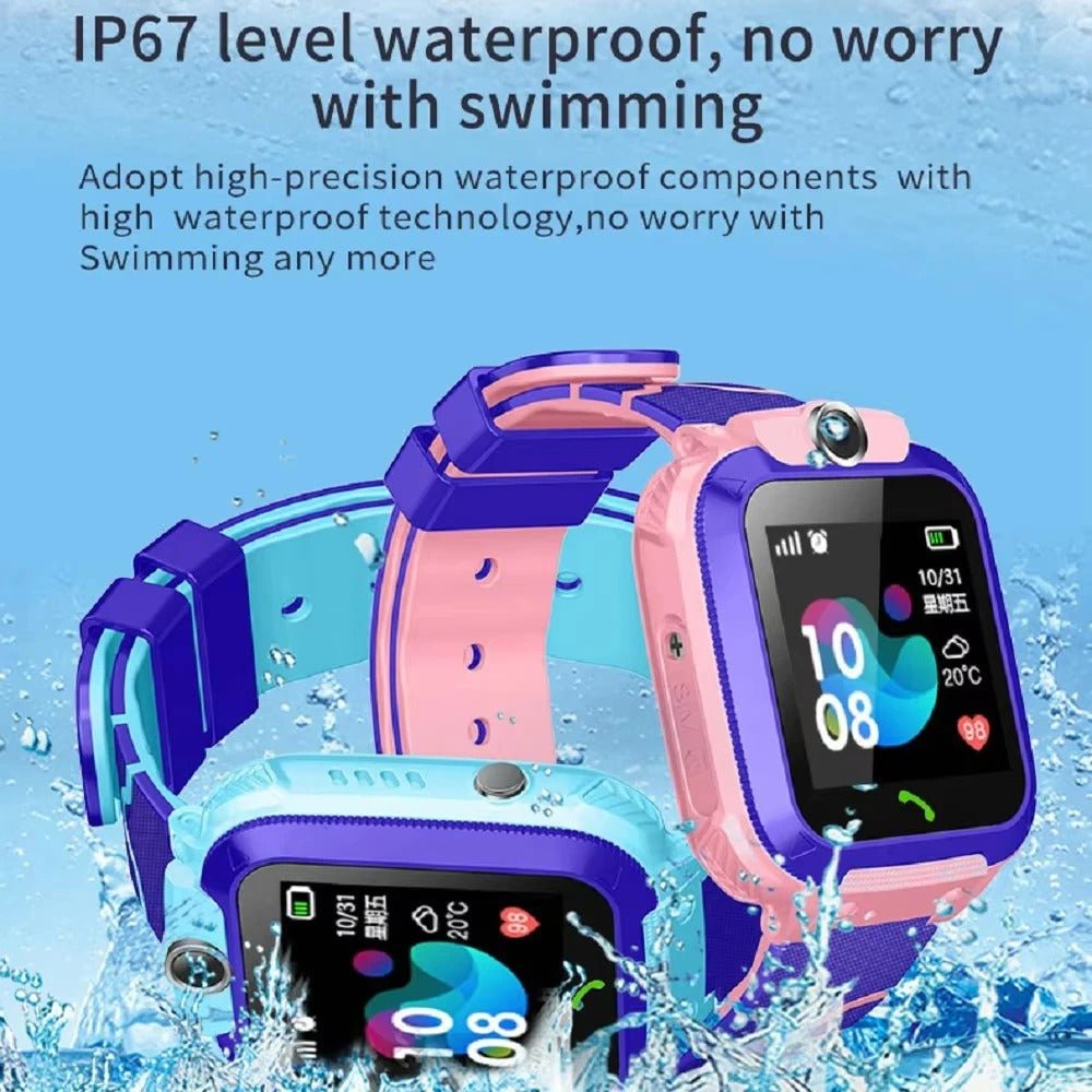 Kids Smart Watch with GPS Tracker, SOS, and Waterproof Design