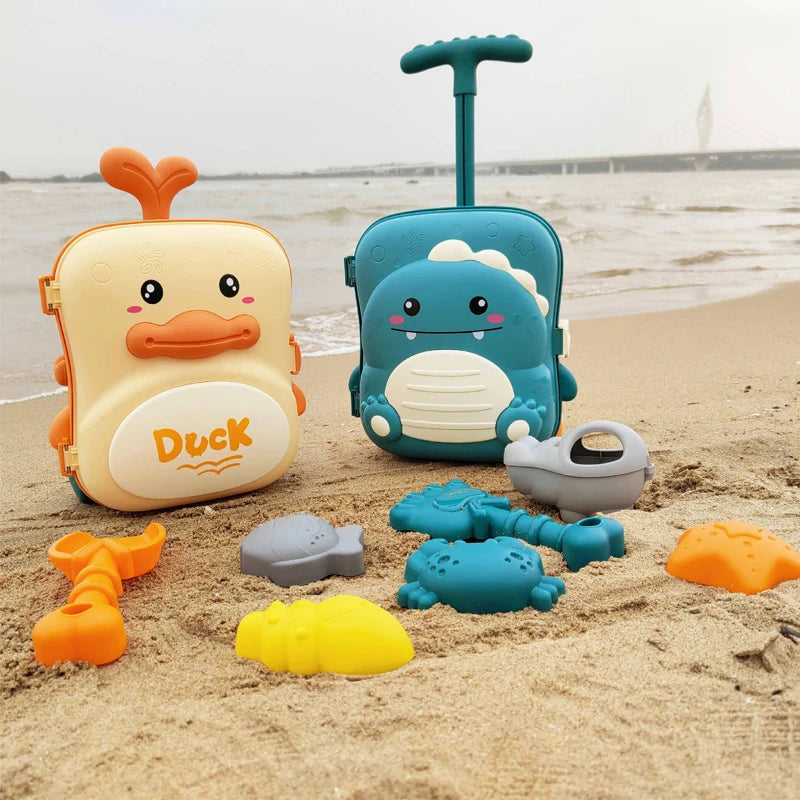 Kids Beach Toy Set, Sand and Water Play, BPA-Free Plastic, Variety of Tools & Shapes, Safe for Ages 2+