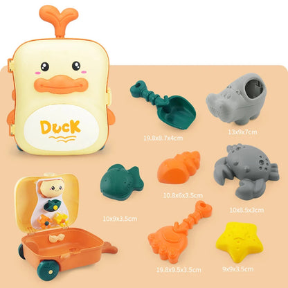 Kids Beach Toy Set, Sand and Water Play, BPA-Free Plastic, Variety of Tools & Shapes, Safe for Ages 2+