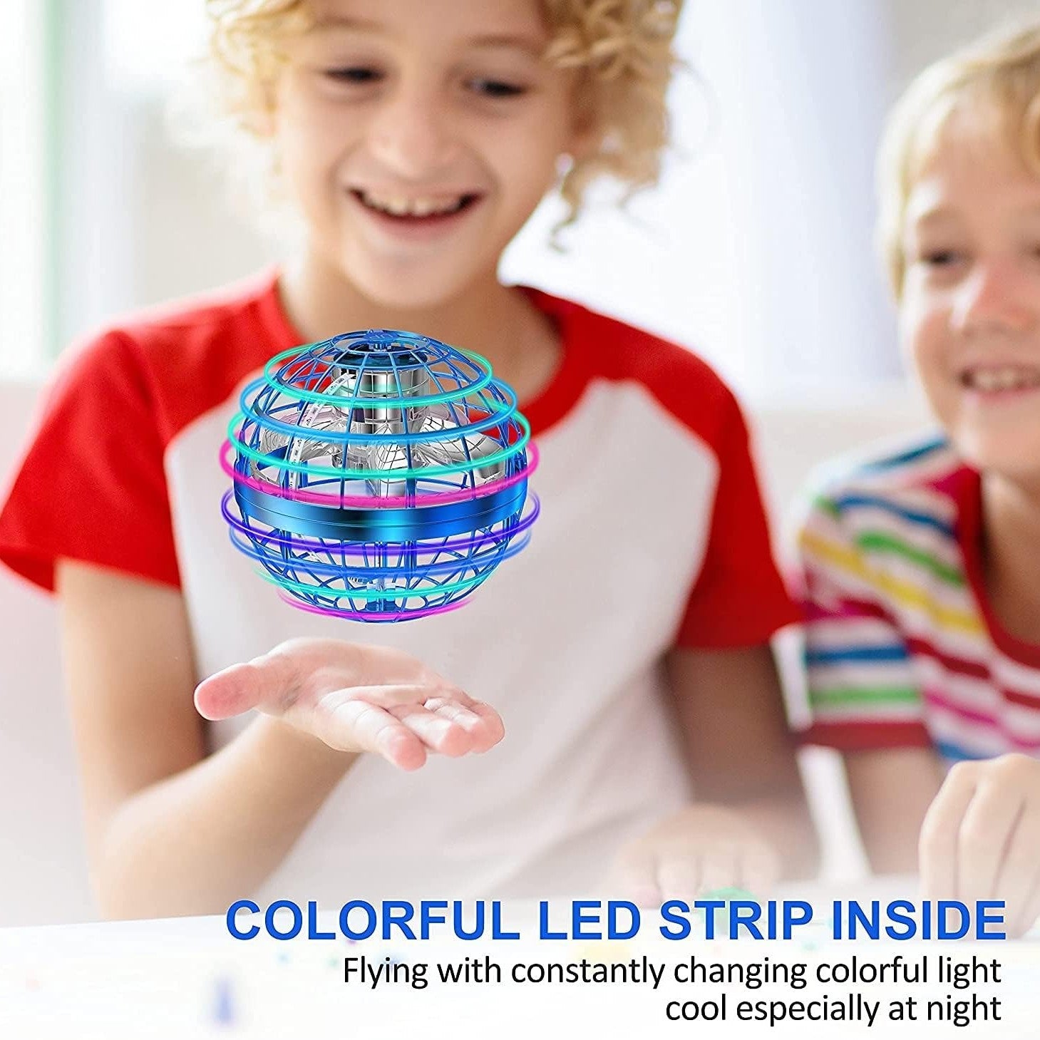 Magic Flying Orb Ball with LED Light, Boomerang Return and USB Rechargeable, Safe for Ages 6+