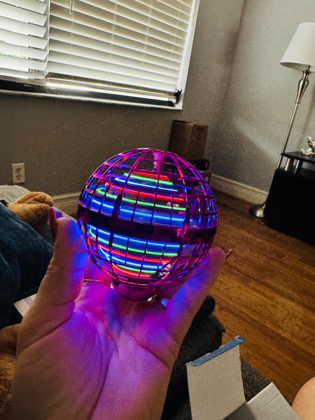 Magic Flying Orb Ball with LED Light, Boomerang Return and USB Rechargeable, Safe for Ages 6+