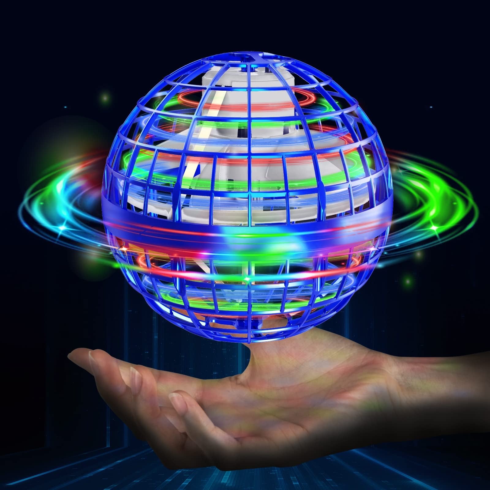 Magic Flying Orb Ball with LED Light, Boomerang Return and USB Rechargeable, Safe for Ages 6+