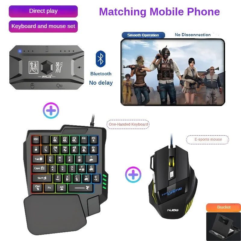 Mobile Gaming Keyboard Mouse Converter BT 5.0 Adapter
