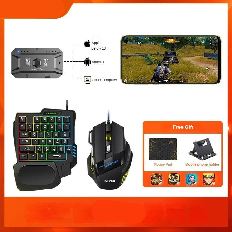 Mobile Gaming Keyboard Mouse Converter BT 5.0 Adapter