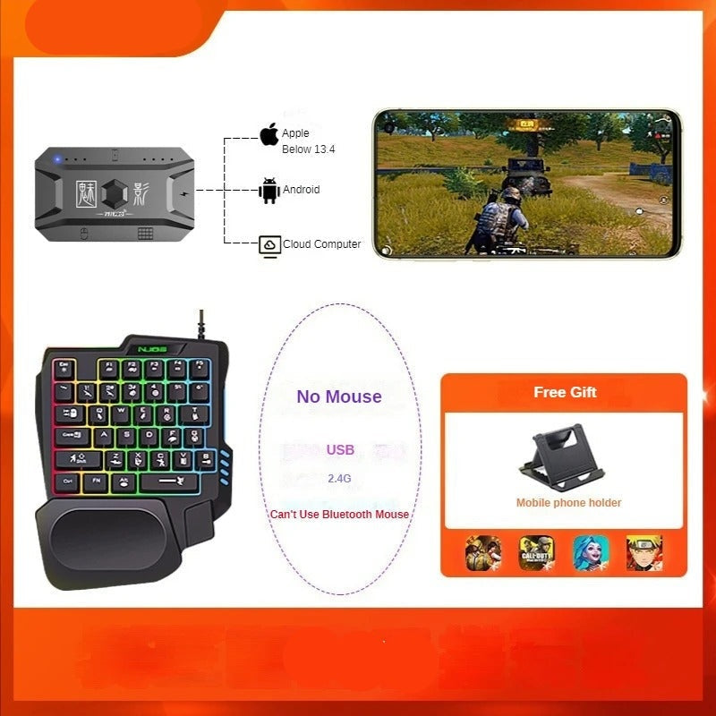 Mobile Gaming Keyboard Mouse Converter BT 5.0 Adapter
