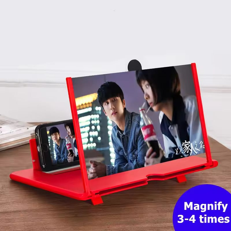 Mobile Phone Screen Magnifier - 3D Screen with HD Display, 3–4 Times Magnification