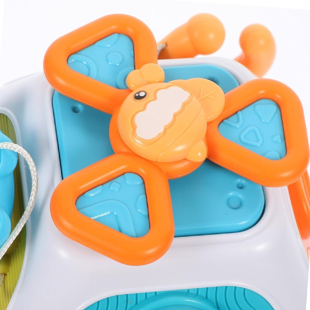 Montessori Busy Cube, Child-Friendly Wooden Sensory Toy, Fine Motor Skill Development, Safe for Ages 2+