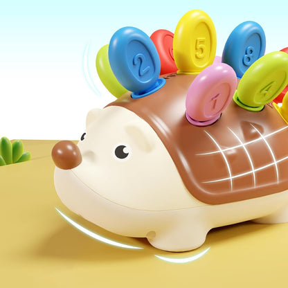 Montessori Hedgehog Learning Toy with Focus and Concentration training, Durable ABS material, Safe for Month 18+