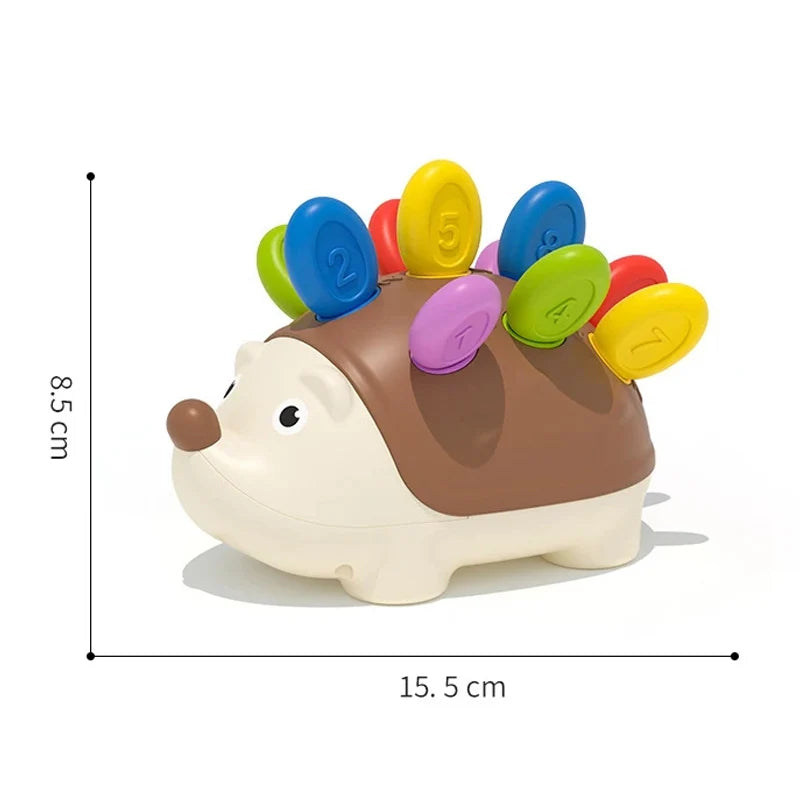Montessori Hedgehog Learning Toy with Focus and Concentration training, Durable ABS material, Safe for Month 18+