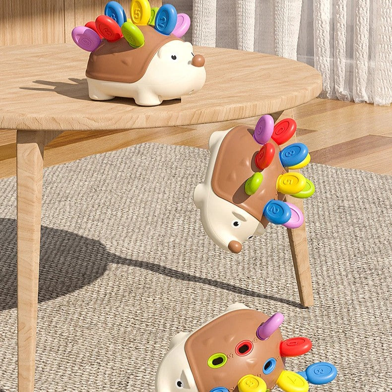 Montessori Hedgehog Learning Toy with Focus and Concentration training, Durable ABS material, Safe for Month 18+