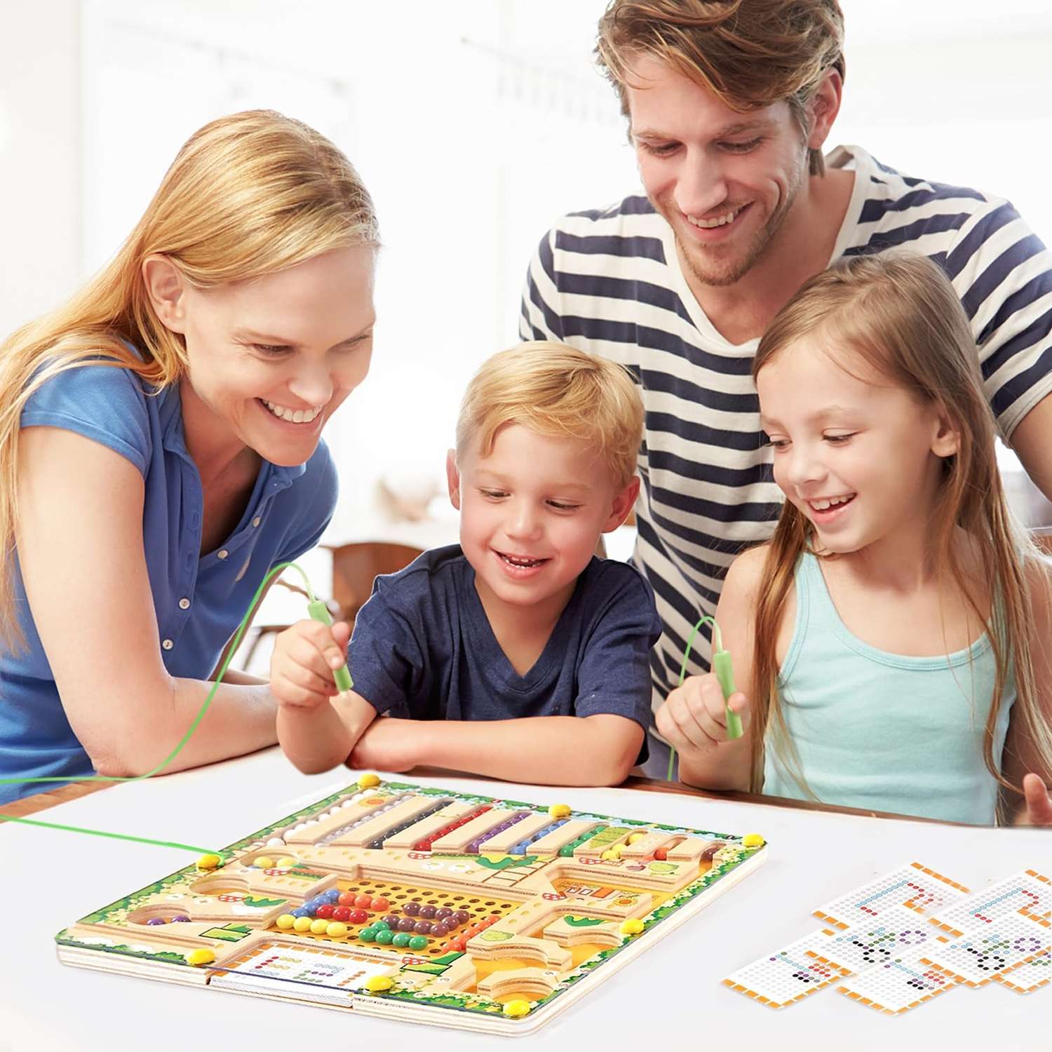 Montessori Magnetic Maze Toy, Develops Counting, Logic & Motor Skills, Safe for Kids Aged 3+