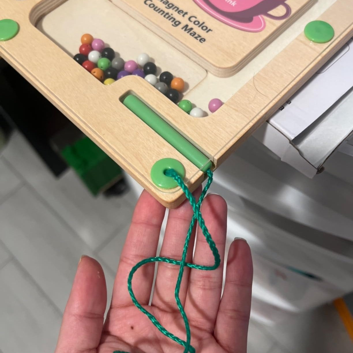 Montessori Magnetic Maze Toy, Develops Counting, Logic & Motor Skills, Safe for Kids Aged 3+