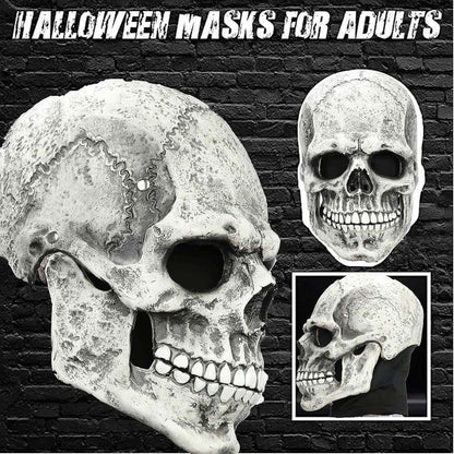 Movable Jaw Skull Mask for Halloween Party, Safe Material, Compact and Easy to Carry
