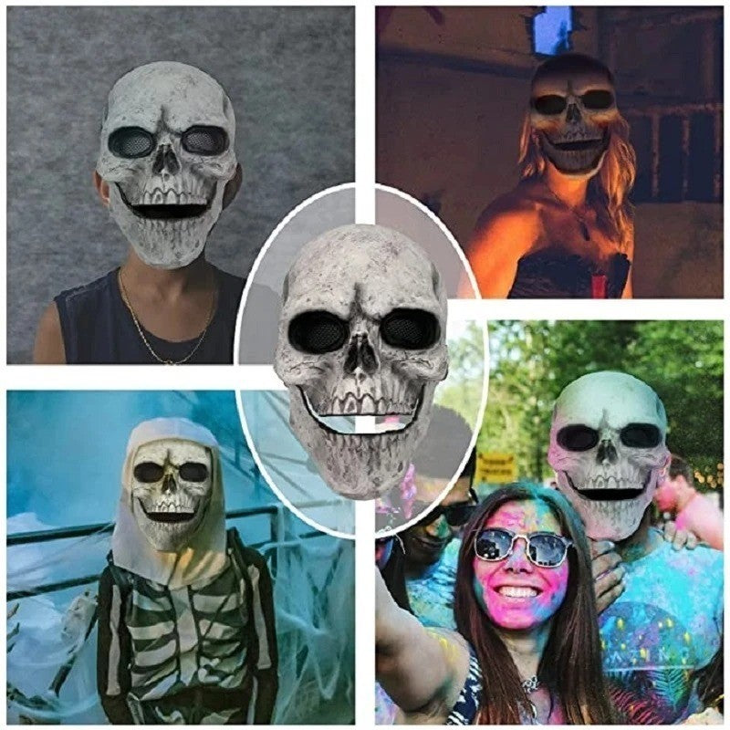 Movable Jaw Skull Mask for Halloween Party, Safe Material, Compact and Easy to Carry