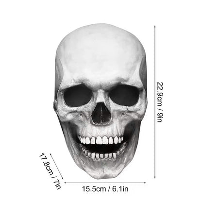 Movable Jaw Skull Mask for Halloween Party, Safe Material, Compact and Easy to Carry