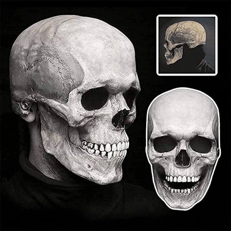 Movable Jaw Skull Mask for Halloween Party, Safe Material, Compact and Easy to Carry