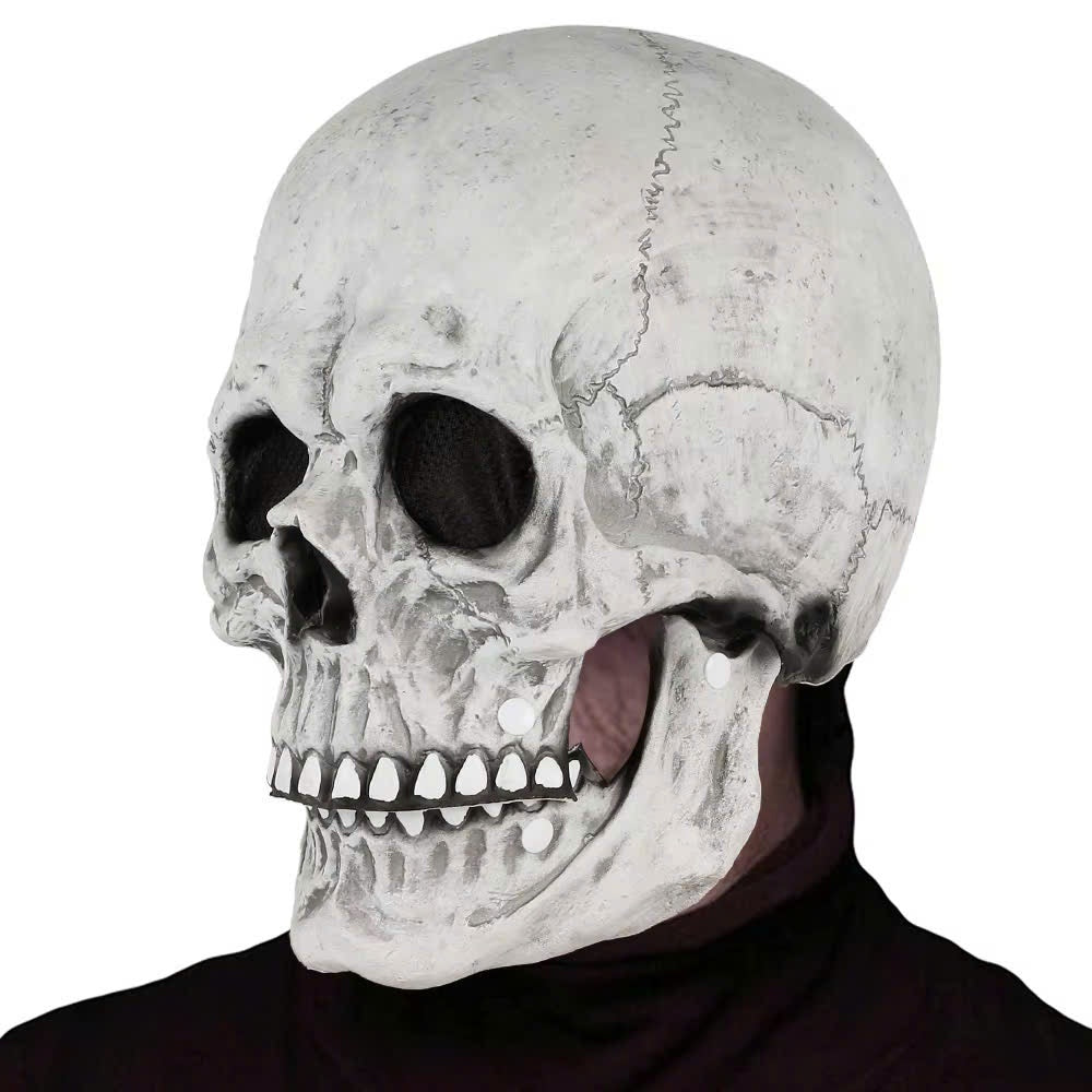 Movable Jaw Skull Mask for Halloween Party, Safe Material, Compact and Easy to Carry
