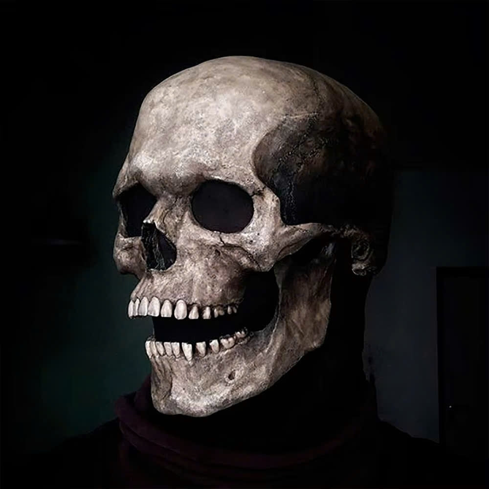 Movable Jaw Skull Mask for Halloween Party, Safe Material, Compact and Easy to Carry