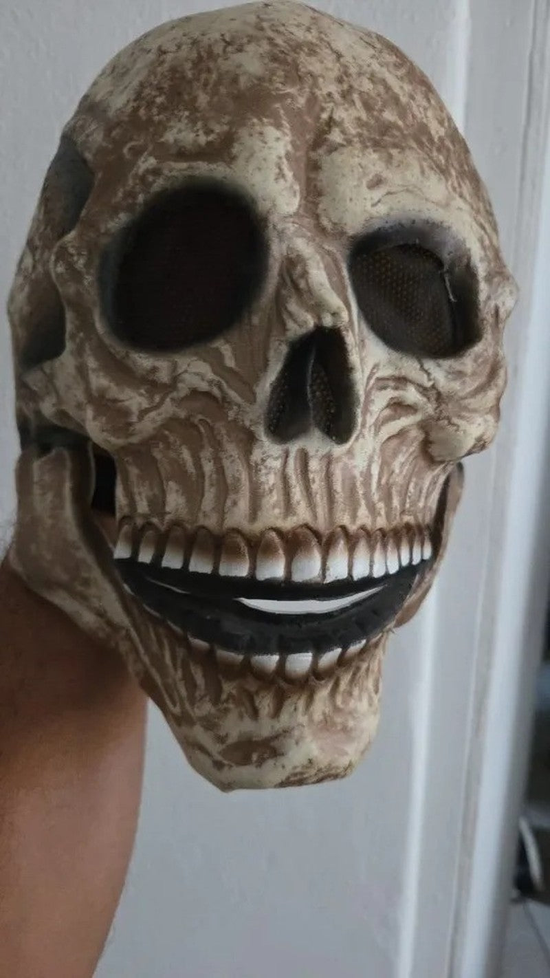 Movable Jaw Skull Mask for Halloween Party, Safe Material, Compact and Easy to Carry