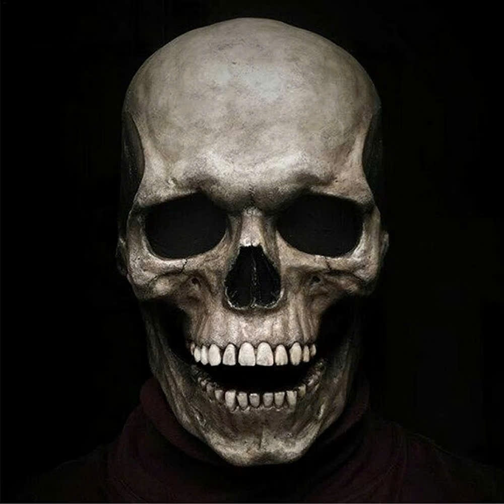 Movable Jaw Skull Mask for Halloween Party, Safe Material, Compact and Easy to Carry