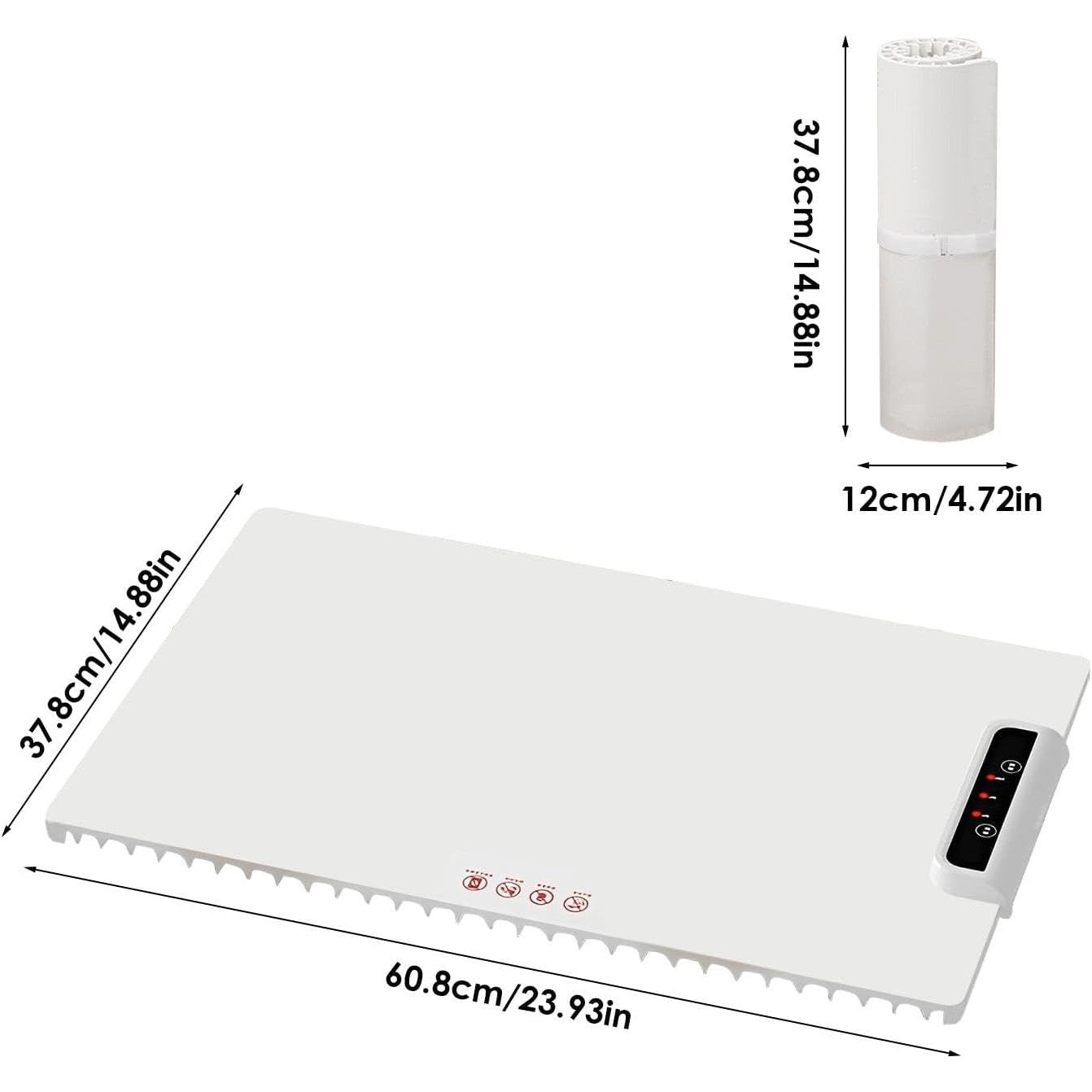 Multi-Functional Electric Beverage & Dish Warming Tray– 220V Foldable, Non-Slip Heating Pad for Hot Meals & Drinks