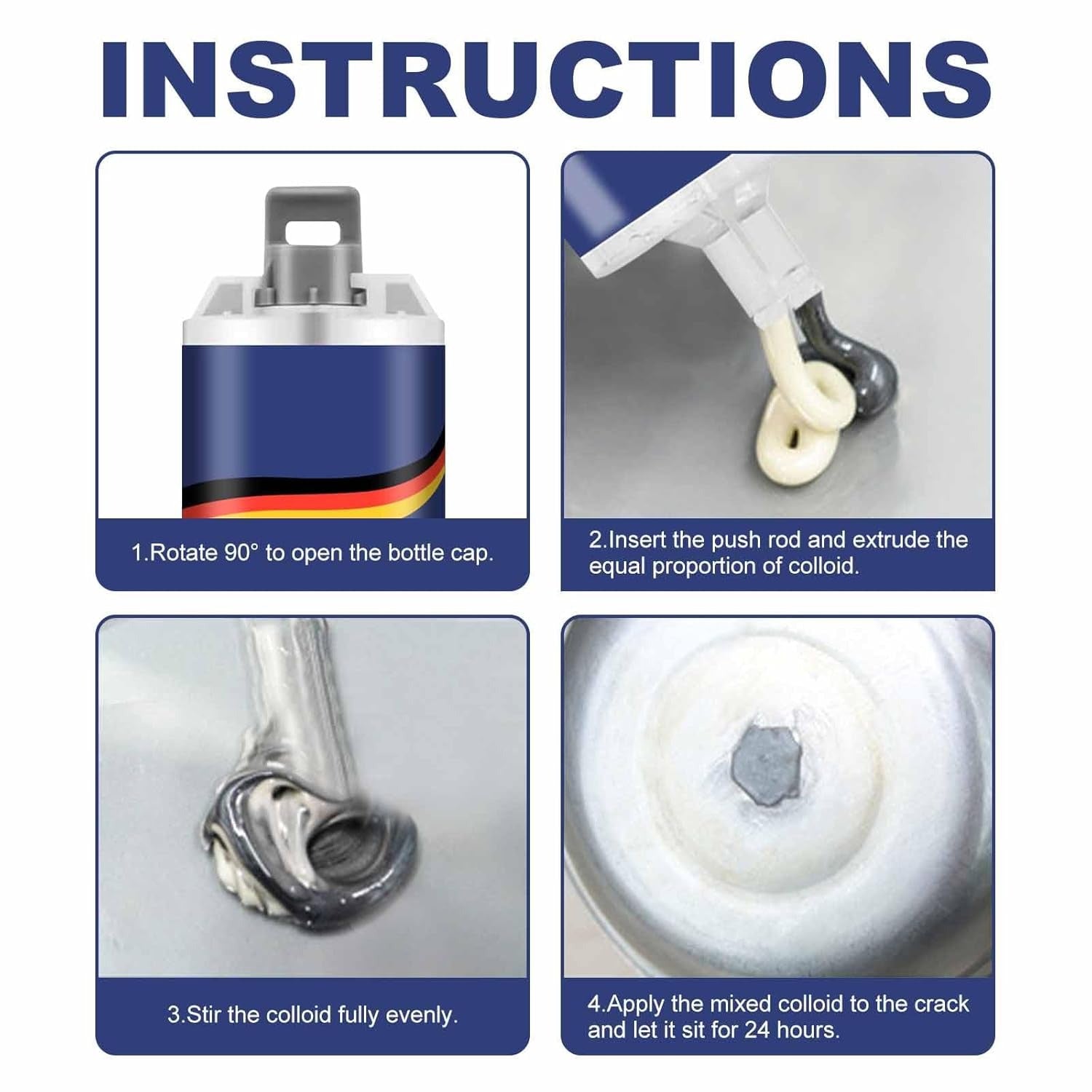 Multi-Purpose Super Glue - For Metal Repair, Leak Sealing, High Temperature & Waterproof Bonding