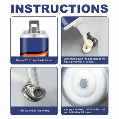 Multi-Purpose Super Glue - For Metal Repair, Leak Sealing, High Temperature & Waterproof Bonding