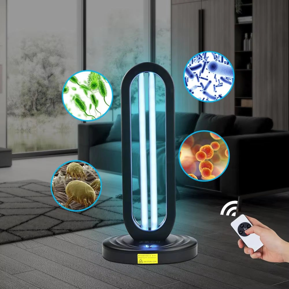 Multi-Surface UV Disinfectant Bulb with UV + Ozone Sterilization Technology and Remote Control Operation