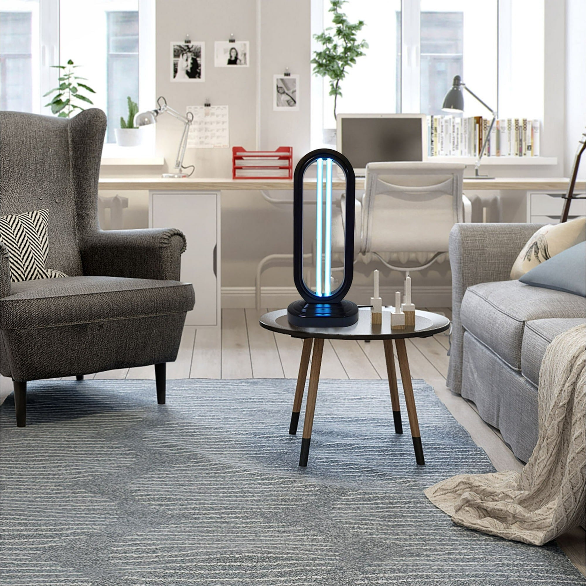 Multi-Surface UV Disinfection Lamp with Ozone & Ozone-Free Modes, Air Purification Function and Remote Control