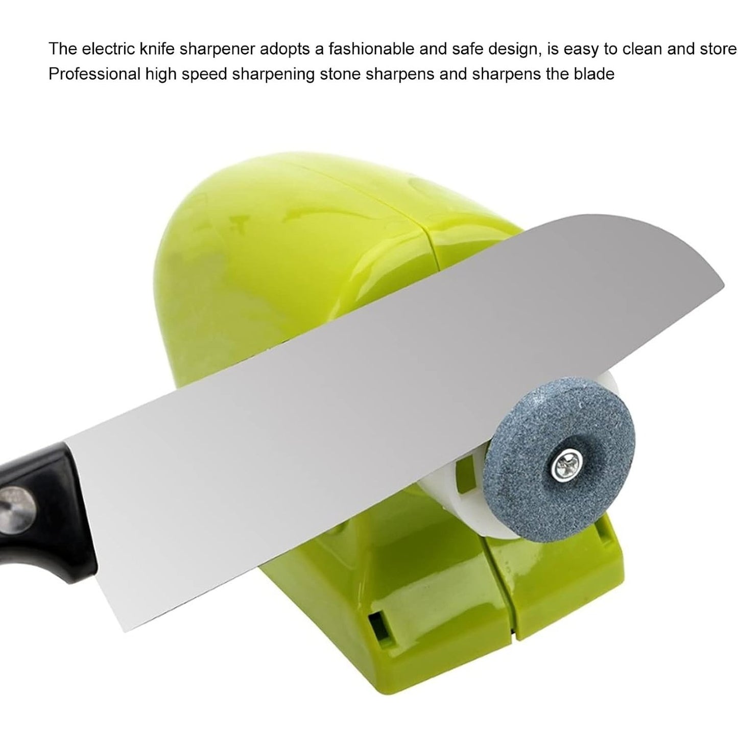 Multifunction Electric Knife Sharpener with Cordless & Portable Design, High-Speed Grinding Wheel