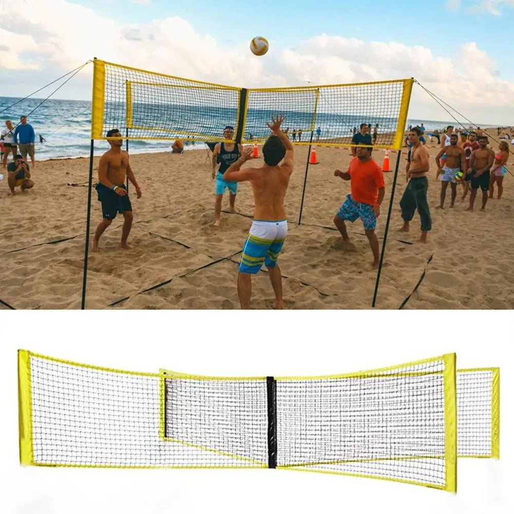 Multi-Player Cross Volleyball Net for Team Training