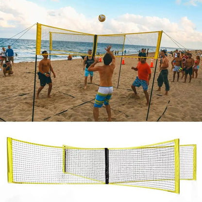 Multi-Player Cross Volleyball Net for Team Training