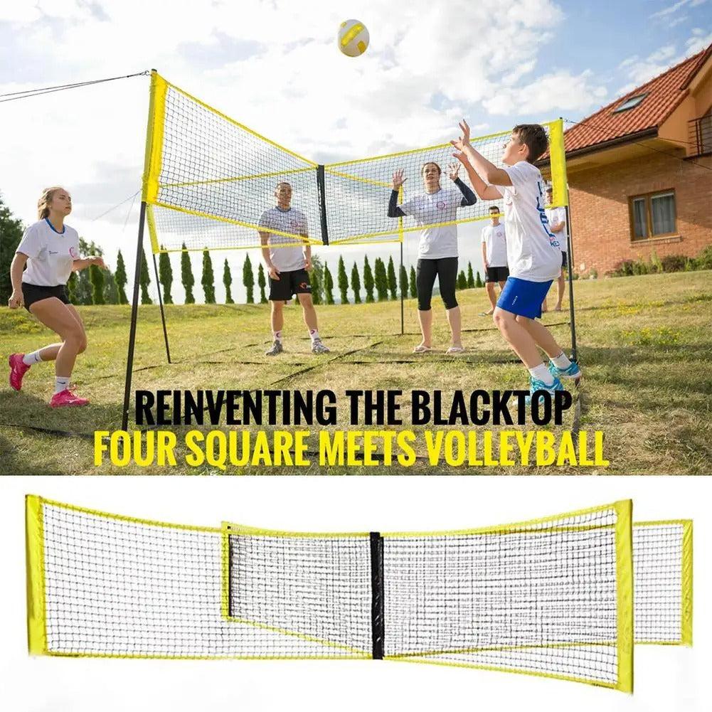 Multi-Player Cross Volleyball Net for Team Training