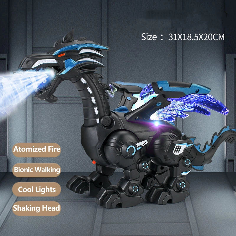 Musical Dinosaur with Mist and Lights, Atomized Spray Function, Safe for Ages 2+