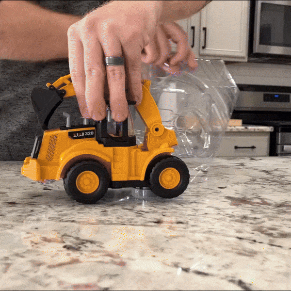 Musical Excavator with Lights & Motion, Automatic Driving, Bump and Go Function, Safe for Ages 2+