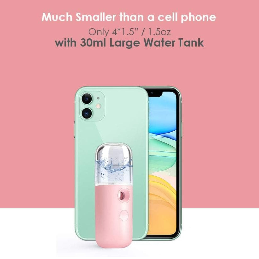 Nano Mist Sprayer – Rechargeable Mini for Deep Hydration, Makeup Protection, Instant Skin Refresh, Portable Use