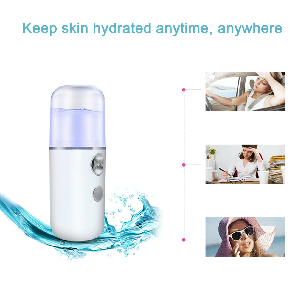 Nano Mist Sprayer – Rechargeable Mini for Deep Hydration, Makeup Protection, Instant Skin Refresh, Portable Use