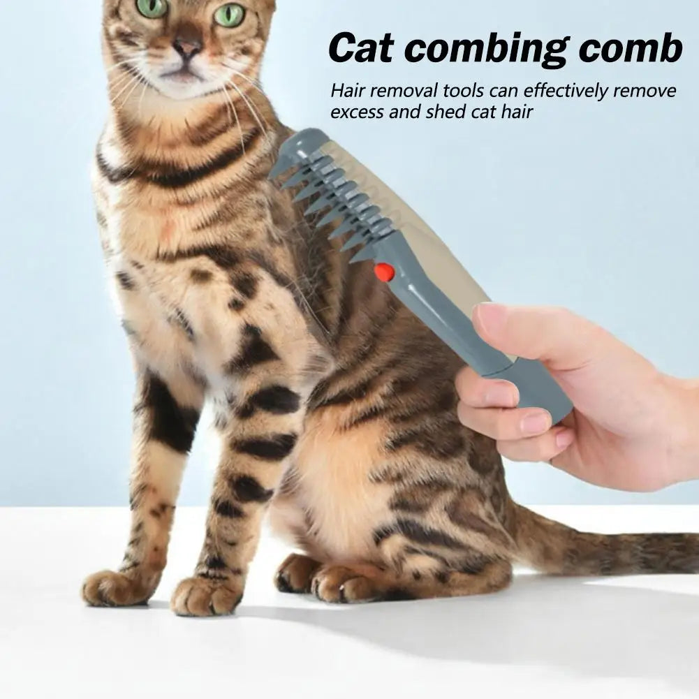 Pet Dematting Comb and Grooming Brush, Removes Knots, Mats & Tangles, Battery-Powered