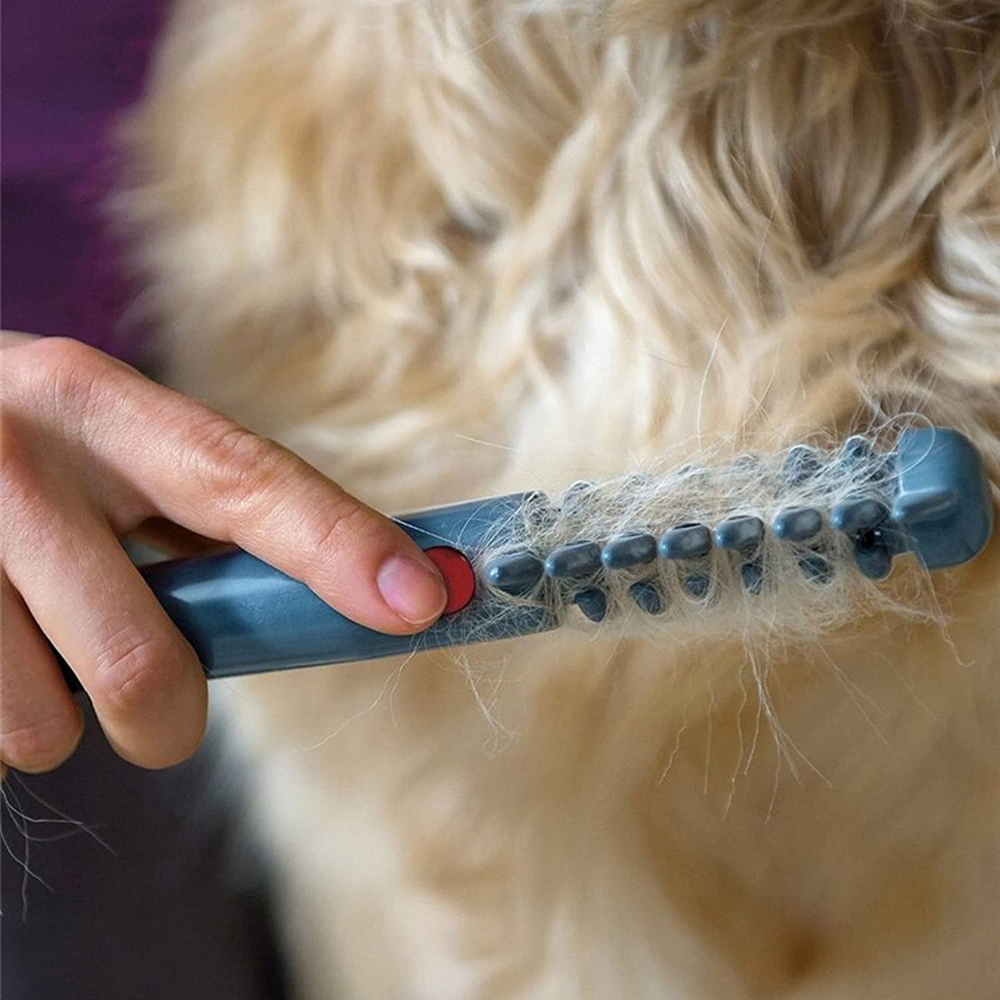 Pet Dematting Comb and Grooming Brush, Removes Knots, Mats & Tangles, Battery-Powered
