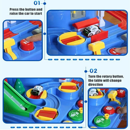 Race Track STEM Learning Toy for Kids Ages 3+ with 4 Mini Cars and 9 Fun Puzzle Levels