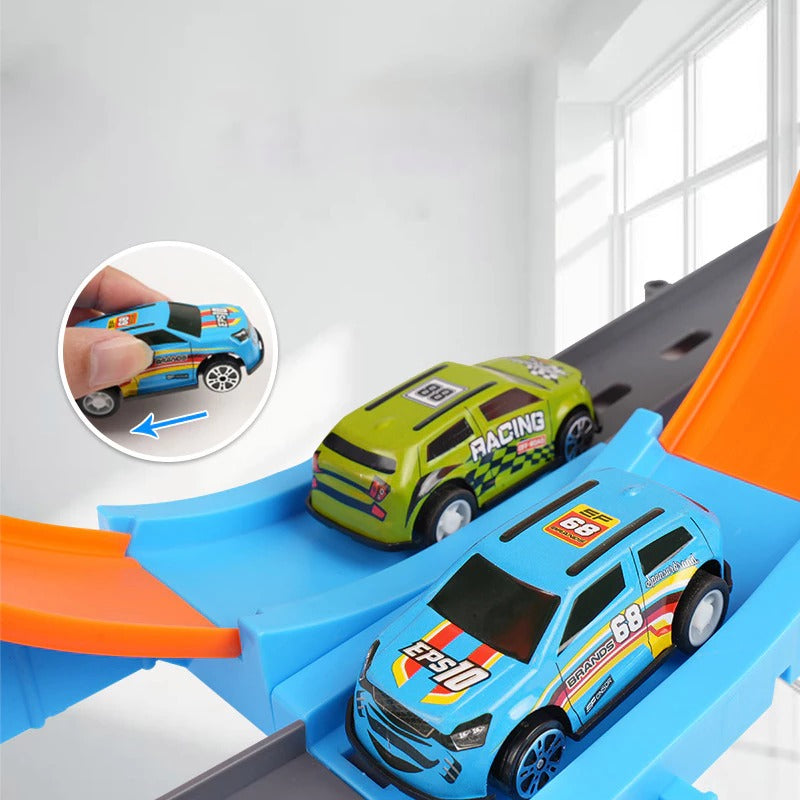 Race Track Toy with 360° Loop, Easy to Assemble and Disassemble, Safe for Ages 4 +