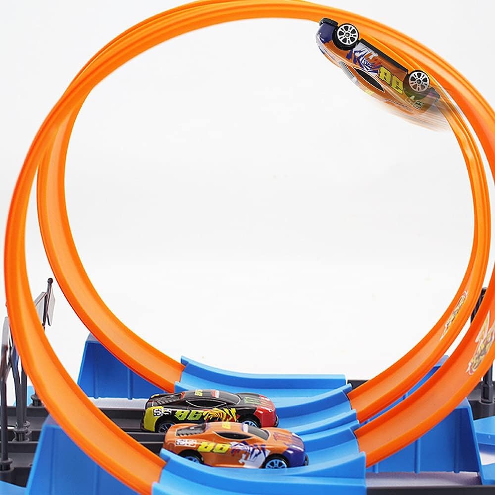 Race Track Toy with 360° Loop, Easy to Assemble and Disassemble, Safe for Ages 4 +