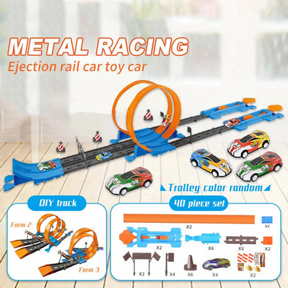 Race Track Toy with 360° Loop, Easy to Assemble and Disassemble, Safe for Ages 4 +