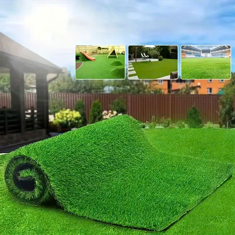 Realistic Artificial Grass, Durable Synthetic Turf for Indoor & Outdoor Landscaping