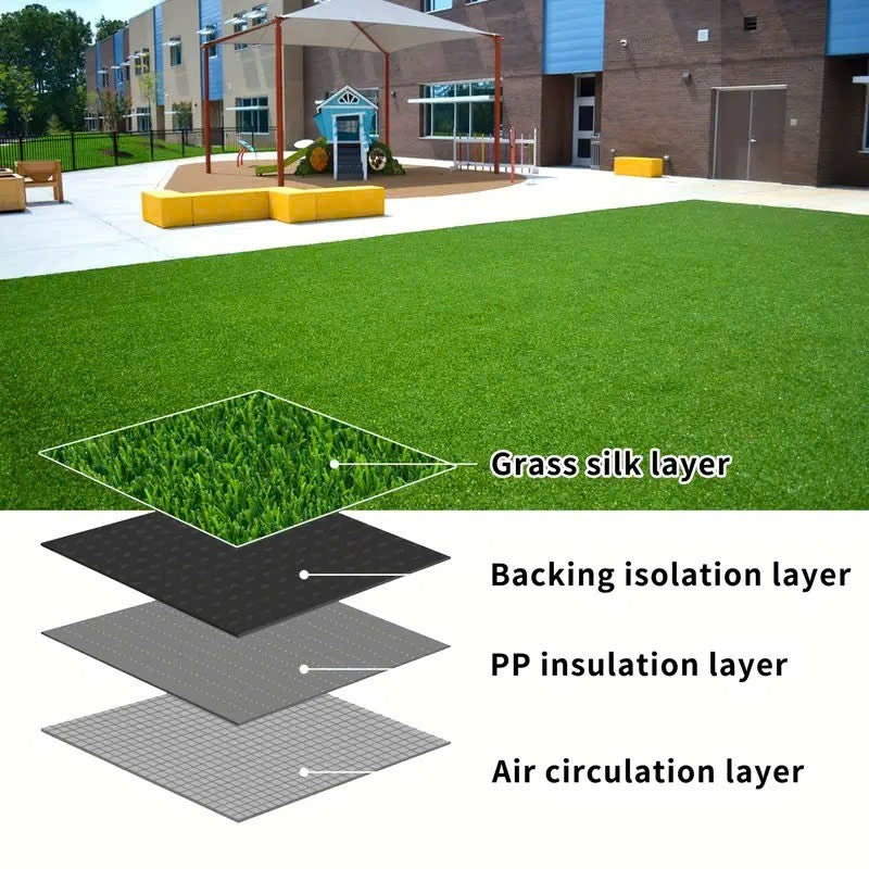 Realistic Artificial Grass, Durable Synthetic Turf for Indoor & Outdoor Landscaping