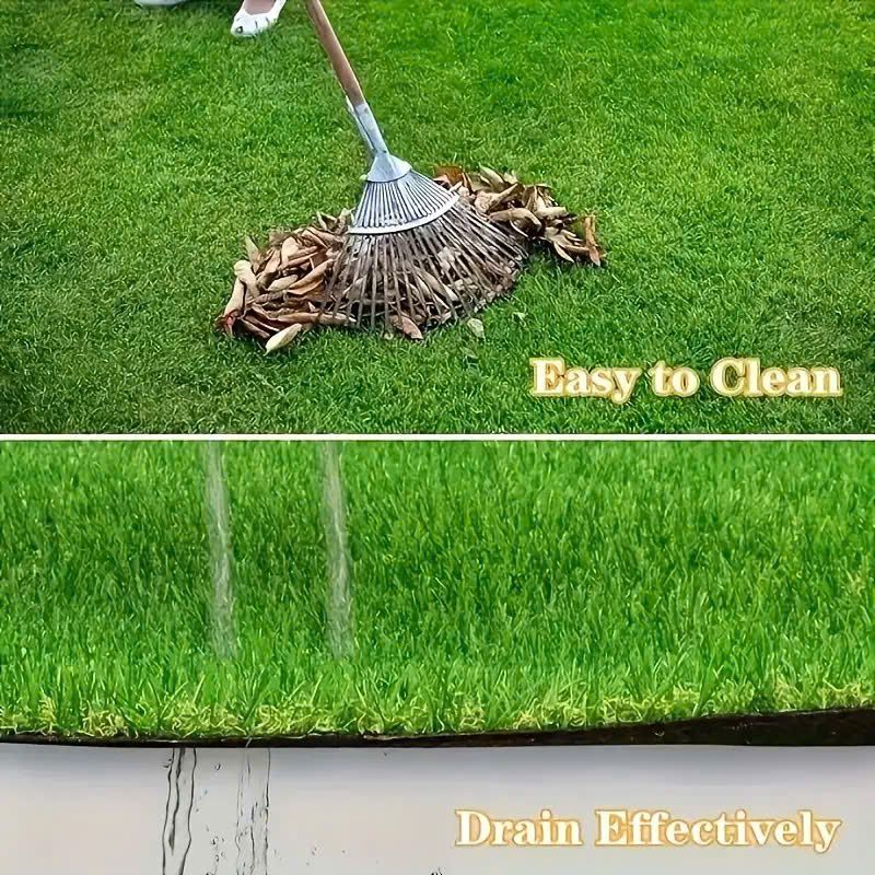 Realistic Artificial Grass, Durable Synthetic Turf for Indoor & Outdoor Landscaping