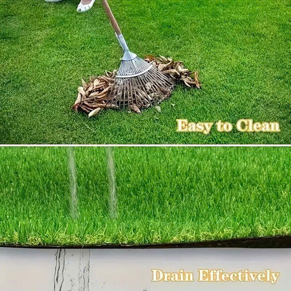 Realistic Artificial Grass, Durable Synthetic Turf for Indoor & Outdoor Landscaping