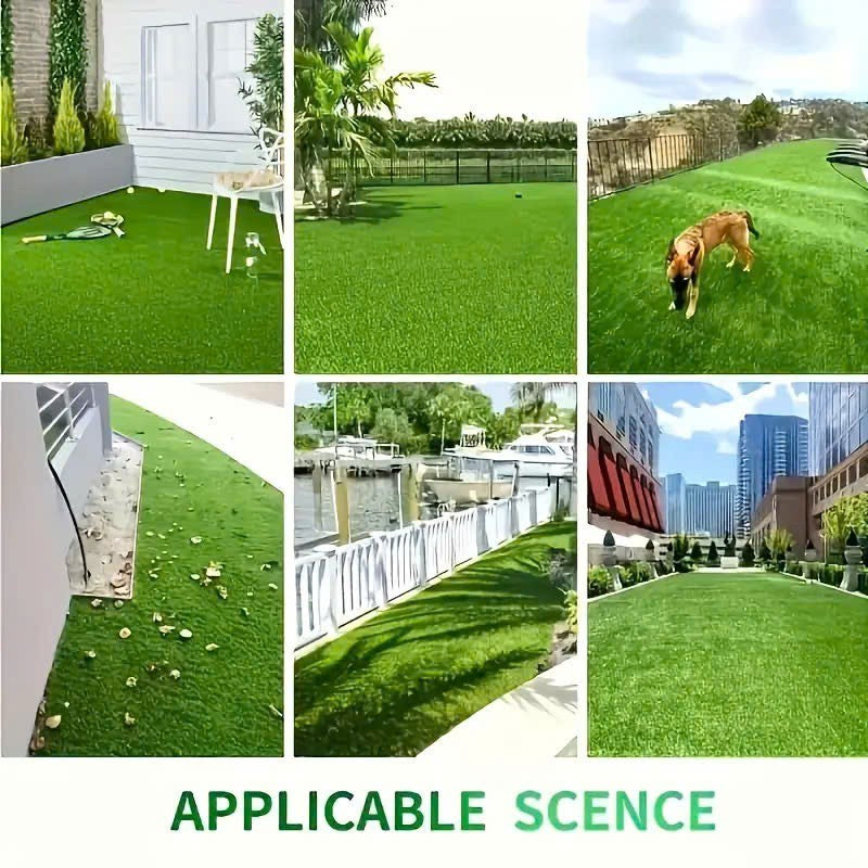 Realistic Artificial Grass, Durable Synthetic Turf for Indoor & Outdoor Landscaping