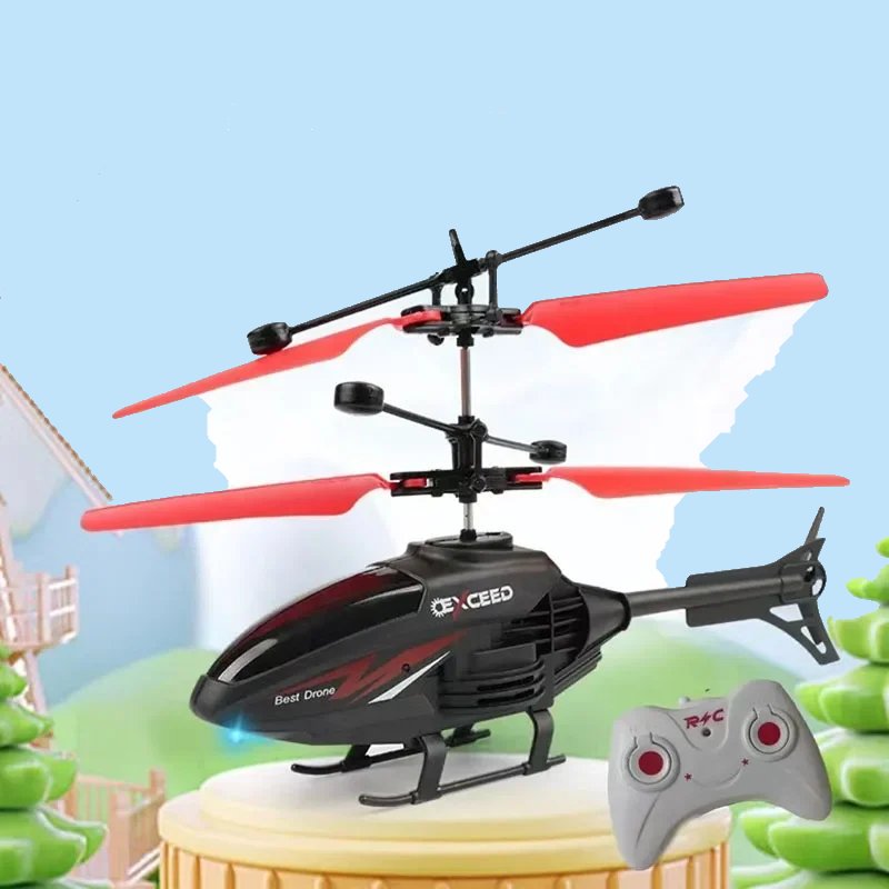 Remote Control Helicopter with Lightweight, Durable Design, Remote Control, LED Night Lights, Safe for Age 14+